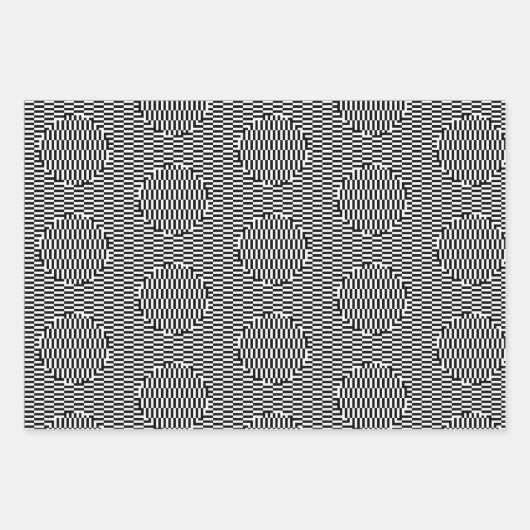 papier voor het verpakken van optische illusies inpakpapier vel (Voorkant)