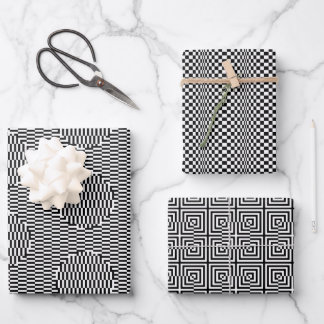 papier voor het verpakken van optische illusies inpakpapier vel