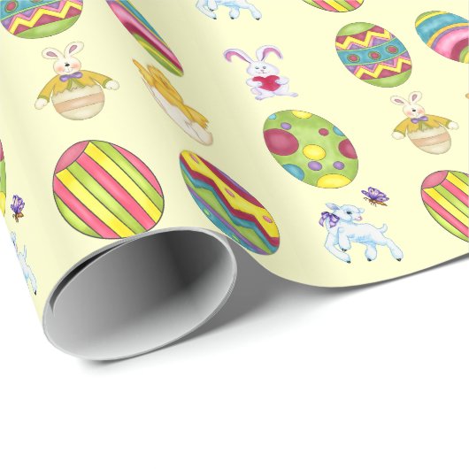 Papier voor het verpakken van paaspatroonfeestdage (Rol Hoek)