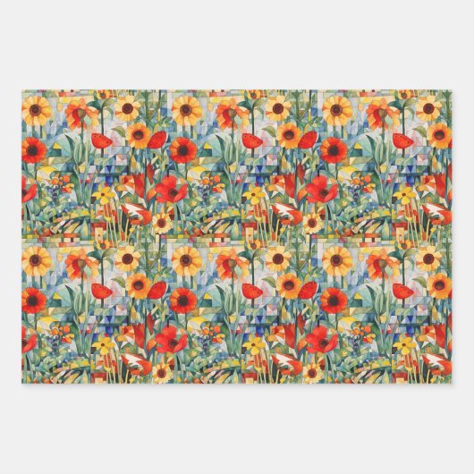 Papier voor het verpakken van papavers inpakpapier vel (Voorkant)