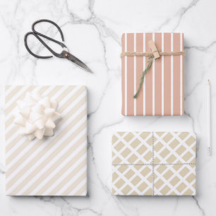 Papier voor het verpakken van pasta-beige crème inpakpapier vel