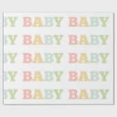 Papier voor het verpakken van pasta's, baby shower (Vlak)