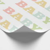 Papier voor het verpakken van pasta's, baby shower (Hoek)