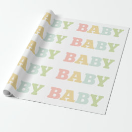Papier voor het verpakken van pasta's, baby shower