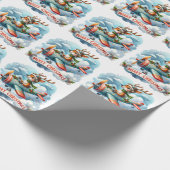 papier voor het verpakken van rendiervliegende vli (Hoek)