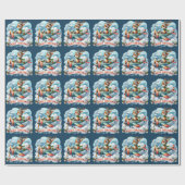 papier voor het verpakken van rendiervliegende vli (Vlak)