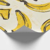 papier voor het verpakken van retro-bananen (Hoek)