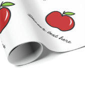 Papier voor het verpakken van rode appels, op maat (Rol Hoek)