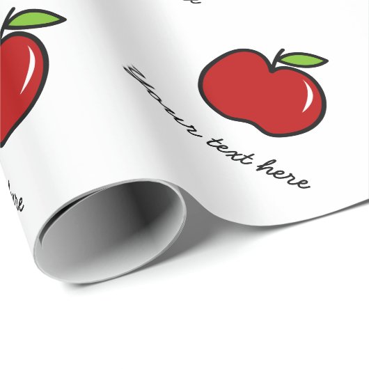 Papier voor het verpakken van rode appels, op maat (Rol Hoek)