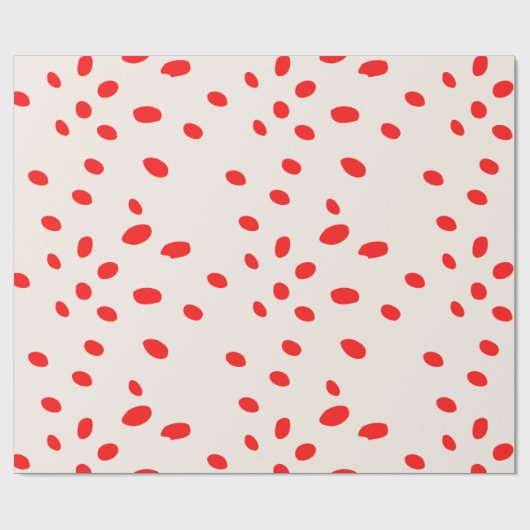 Papier voor het verpakken van rode en crèmekleurig (Vlak)