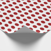 Papier voor het verpakken van rode polka (Hoek)