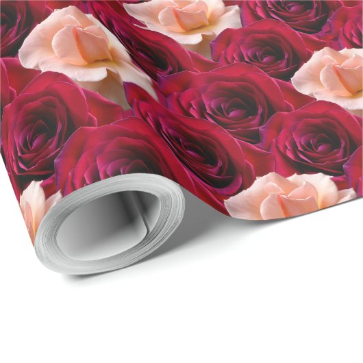Papier voor het verpakken van roos, romantisch Roo (Rol Hoek)