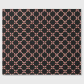 Papier voor het verpakken van roze bloempatroon (Vlak)