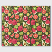 Papier voor het verpakken van tropische vruchten (Vlak)