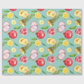 Papier voor het verpakken van tropische vruchten (Vlak)