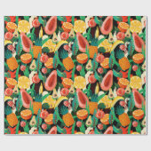 Papier voor het verpakken van tropische vruchten (Vlak)