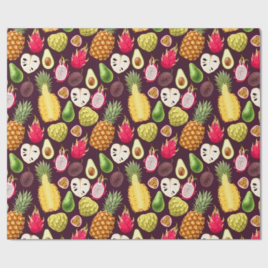 Papier voor het verpakken van tropische vruchten (Vlak)