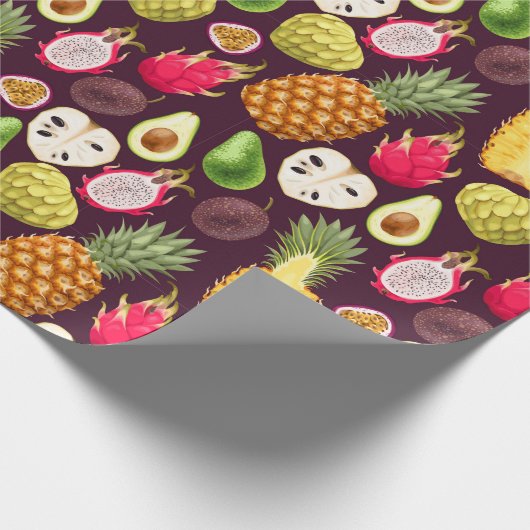 Papier voor het verpakken van tropische vruchten (Hoek)