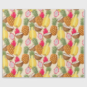 Papier voor het verpakken van tropische vruchten (Vlak)