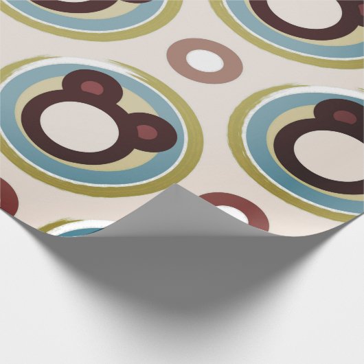 papier voor het verpakken van vrolijke beren (Hoek)