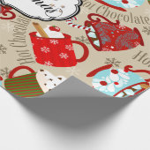 Papier voor het verpakken van warme kerst (Hoek)