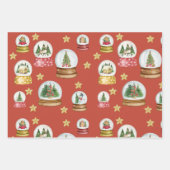 papier voor het verpakken van Wereldbollen Inpakpapier Vel (Voorkant 3)