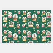 papier voor het verpakken van Wereldbollen Inpakpapier Vel (Voorkant 2)