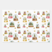 papier voor het verpakken van Wereldbollen Inpakpapier Vel (Voorkant)