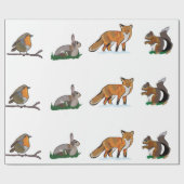 Papier voor het verpakken van wilde dieren (Vlak)