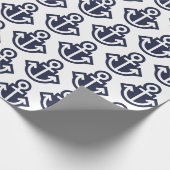 Papier voor het verpakken van witte en marineancho (Hoek)