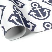 Papier voor het verpakken van witte en marineancho (Rol Hoek)