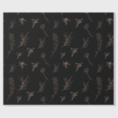 Papier voor het verpakken van zwarte en gouden fle (Vlak)