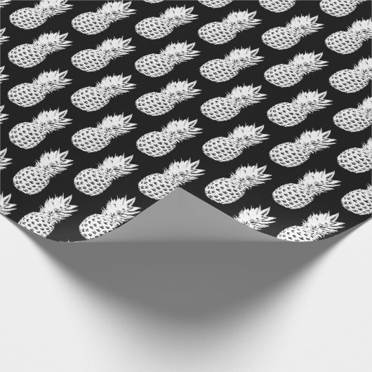 Papier voor het verpakken van zwarte en witte anan (Hoek)