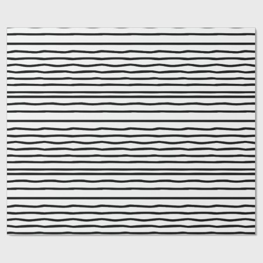 Papier voor het verpakken van zwarte en witte doed (Vlak)