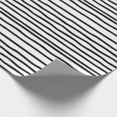 Papier voor het verpakken van zwarte en witte doed (Hoek)