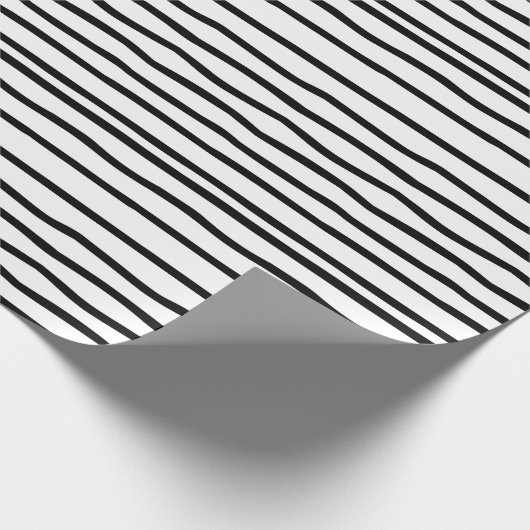 Papier voor het verpakken van zwarte en witte doed (Hoek)