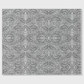 Papier voor het verpakken van zwarte en witte Flor (Vlak)