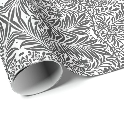 Papier voor het verpakken van zwarte en witte Flor (Rol Hoek)