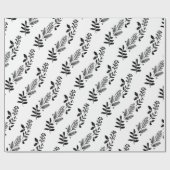 papier voor het verpakken van zwarte en witte kers (Vlak)