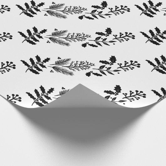 papier voor het verpakken van zwarte en witte kers (Hoek)