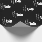 Papier voor het verpakken van zwarte en witte scha (Hoek)