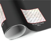 Papier voor het verpakken van zwarte, witte en rod (Rol Hoek)