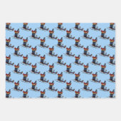 papier voor het wikkelen van kindersleeën inpakpapier vel (Voorkant)