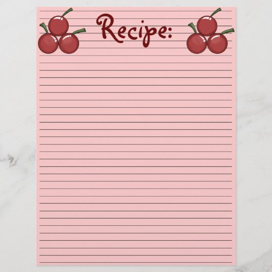 Papier voor het winnen van kersen (Voorkant)