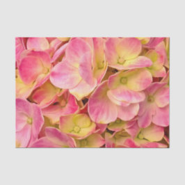 PAPIER VOOR HET WRAPPEN VAN Roze hydrangeas-TISSUE