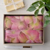 PAPIER VOOR HET WRAPPEN VAN Roze hydrangeas-TISSUE (Geschenk)