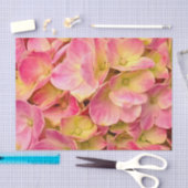 PAPIER VOOR HET WRAPPEN VAN Roze hydrangeas-TISSUE (Craft)