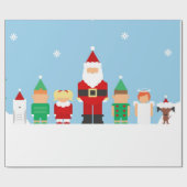 Papier voor het zoete kerstcadeautje (Vlak)