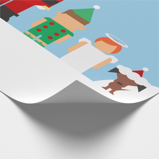 Papier voor het zoete kerstcadeautje (Hoek)