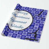 Papier voor het zoete kerstgymnast Aangepast opvou (Uitgerold)